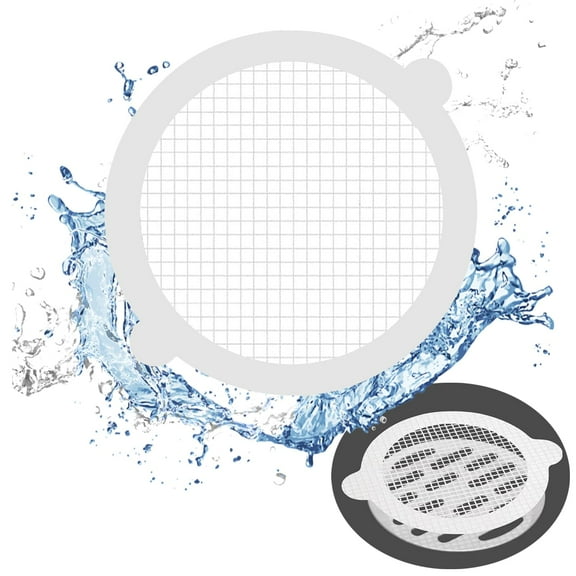 30 Pack Disposable Sink Drain Strainer, Sink Protectors for Kitchen Sink, Shower Drain Hair Catcher, Bathtub Hair Catcher for Drain, Sink Stopper, Bathtub Accessories, Bathroom Necessities, White