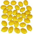 thumbnail image 1 of 30 Pack Faux Yellow Lemons Artificial Fruits Fake Lemons Lifelike Simulation for Lemonade Party Kitchen Table Summer Decorations Vase Fillers Fruit Bowl Lemon Wreath Garland Photography Props, 1 of 3