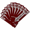 thumbnail image 1 of (30 Pack) Fire Extinguisher Signs with Down Arrow, Self Adhesive Vinyl, 4" x 18", 1 of 2