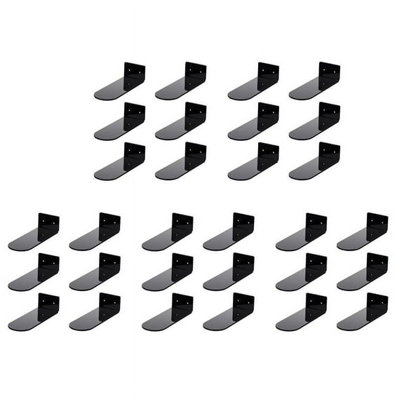 30 Pack Floating Shoe Shelves,Black Acrylic Wall Mounted Shoe Display Shelves,for Display Collectible Shoe&Sneaker