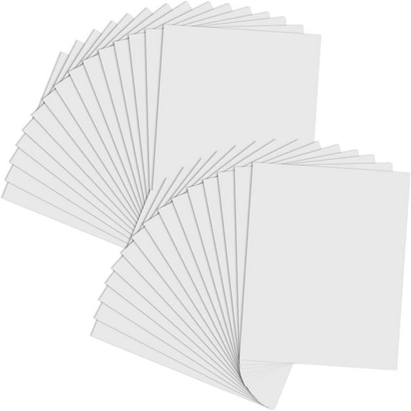 30 Pack Foam Boards 8x10 Inch Core Backing Board White 1/5" Thickness Mat Polystyrene Poster Signboard Perfect for Presentations School Office & Art Projects