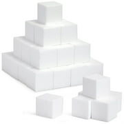 Bright Creations Craft Foam Cubes - 3-Inch White Polystyrene, Pack of 30 - Lightweight & Durable Modeling & Project Foam Blocks for School Crafts