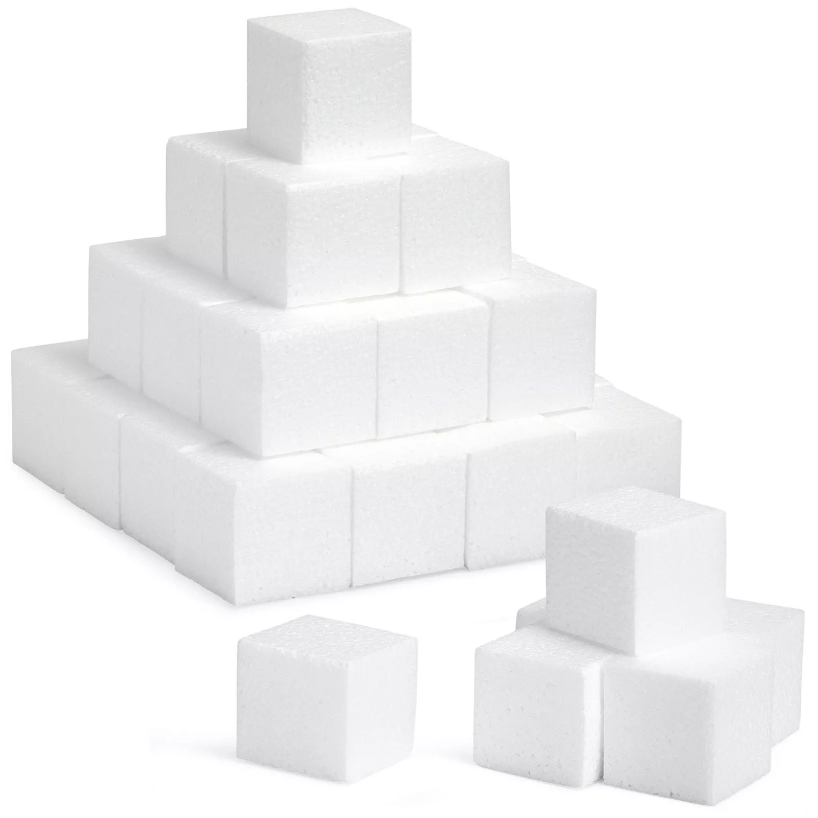 30 Pack Foam Craft Blocks for Modeling, 3 Inch Mini Square Cubes for ...