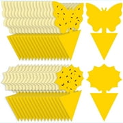 30 Pack Fruit Fly Traps Fungus Gnat Traps Yellow Sticky Bug Traps Non-Toxic and Odorless for Indoor Outdoor Use Protect The Plant
