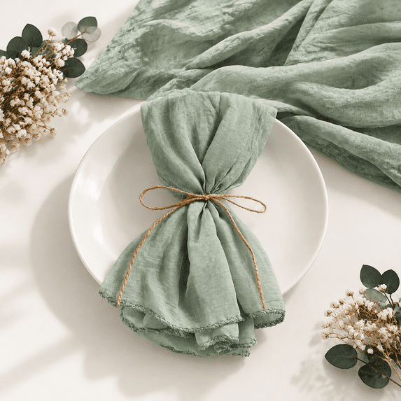 30 Pack Gauze Cheesecloth Napk20x20 Inch Dinner Cloth Soft Boho Table ...