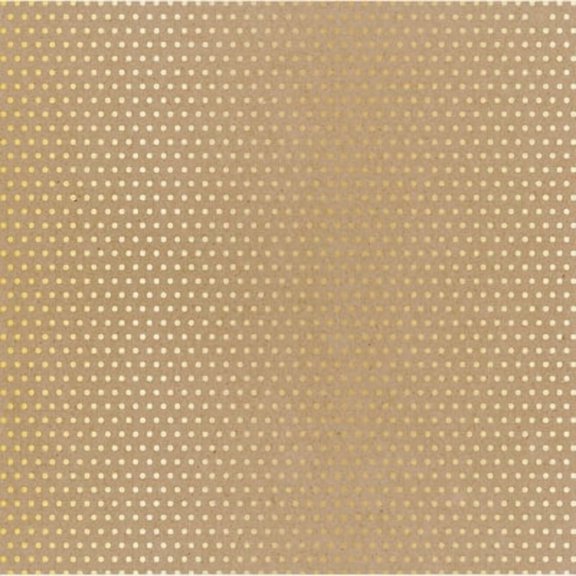 Recollections Gold & Kraft Dotted Paper, 12" x 12", 30 Pack