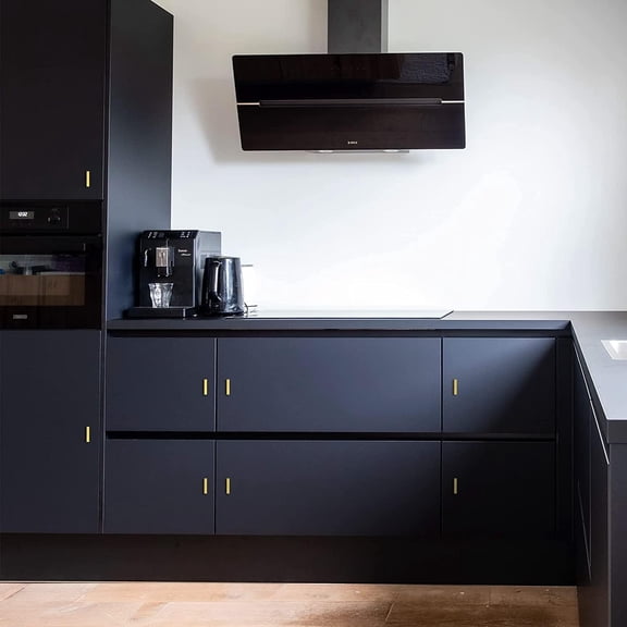 30 Pack Gold T Bar Cabinet Knobs 2 Inch Square Cabinet Pulls Brushed Brass Single Hole Kitchen Cabinet Handles