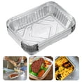thumbnail image 1 of IMIKEYA Disposable Bbq Drip Pans 30Pcs Sturdy Foil Trays for Grilling, 1 of 8