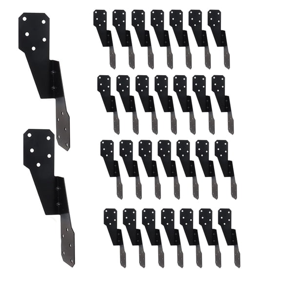 30 Pack Heavy Duty Hurricane Ties -Coated, Hurricane Straps Trusses/Rafters Ties, Tie Brackets Joist Hangers