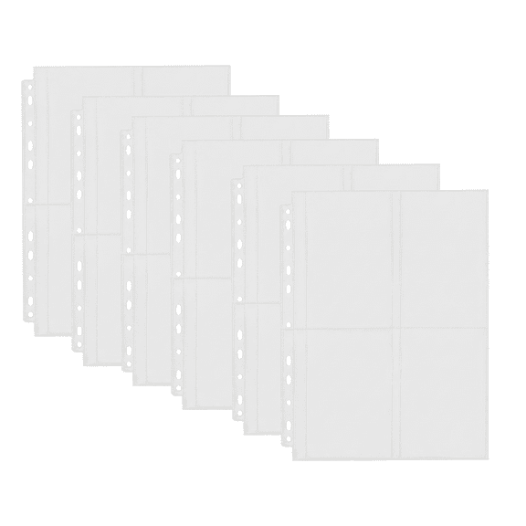 30 Pack Heavy Duty Photo Sleeves for 3 Ring Binder, 3.5x5 Plastic Album Refill Pages with 4 Pockets, Clear Archival Sleeves for Photos Cards Postcards, 8.5x11, Clear