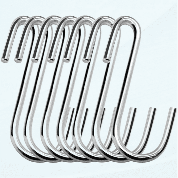 30 Pack Heavy Duty S Hooks Pan Pot Holder Rack Hooks Hanging Hangers S Shaped Hooks for Kitchenware Pots Utensils Clothes Bags Towels Plants