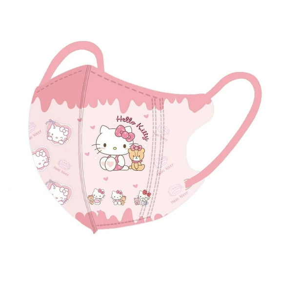 30-Pack Hello Kitty Kids Disposable 3D Face Masks - Breathable & Comfortable, Individually Wrapped