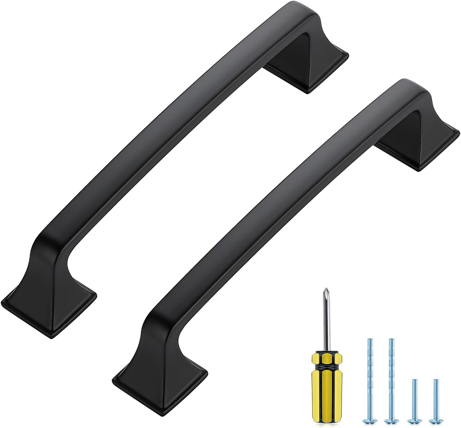 30 Pack Kitchen Handles 5 Inch Hole Center Black Pulls