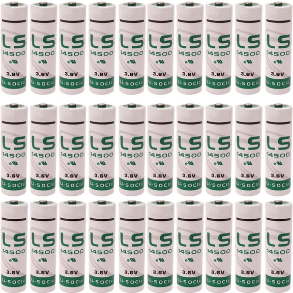 (30 Pack) LS14500 3.6v Lithium aa Battery 2600mah for LS14500 LS 14500 Battery Applied for Special Testing Electronic Equipment