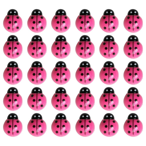 30 Pack Ladybug Push Pins for Bulletin Board, Cute Thumb Tacks for Cork Board Office Whiteboard Map Photo Wall Decorative Picture Pushpins