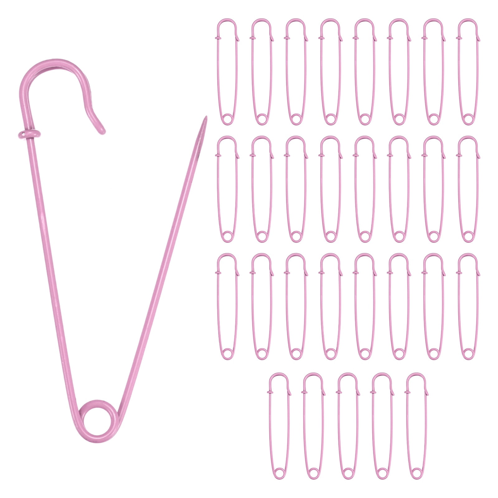 Large Safety Pins 30-Pack - 4 Inch Spring Lock Pins For Blankets ...