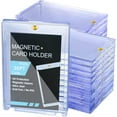 thumbnail image 1 of 30 Pack - Magnetic Card Holder, 35PT Magnetic Trading Card Holder, Baseball Card Holder, Hard Acrylic Card Cases, Card Protector for Game Baseball Sports Card, Fit for Standard Card, 1 of 7
