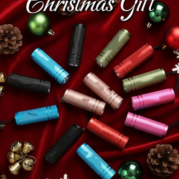 30-Pack Mini Flashlight Set, Aluminum LED Handheld Torches with Lanyard, Assorted Colors, Batteries Included for Party Favors, Night Reading, Camping, Power Outage, Gift to Christmas