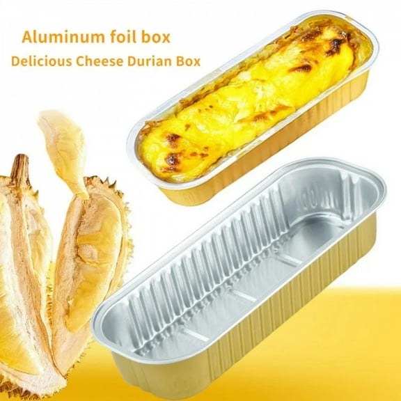 30 Pack Mini Loaf Baking Pans with Lids (6.8oz) Rectangle Aluminum Foil Baking Box Cake Pan  Bread Mold baking tray bakeware