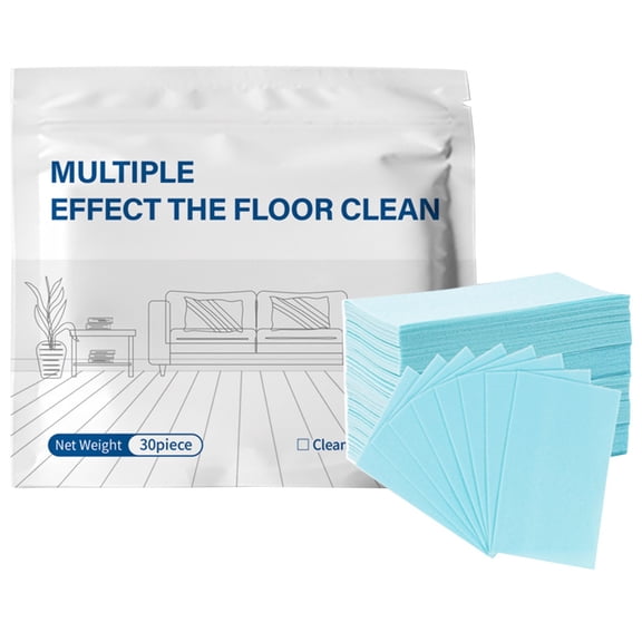 30 Pack Multi-Purpose Floor Cleaning Tablets, Qyaukm Effervescent Hardwood and Composite Floor Cleaner, Deep Cleaning Solution for Mopping and Home Care