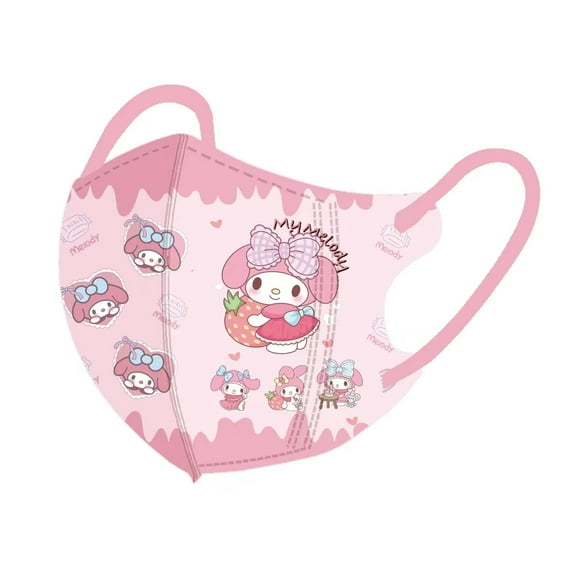 30-Pack My Melody Kids Disposable 3D Face Masks - Breathable & Comfortable, Individually Wrapped