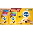 thumbnail image 1 of PEDIGREE Chopped Ground Dinner & CHOICE CUTS in Gravy Adult Wet Dog Food Variety Pack, (30) 3.5 oz. Pouches, 1 of 7