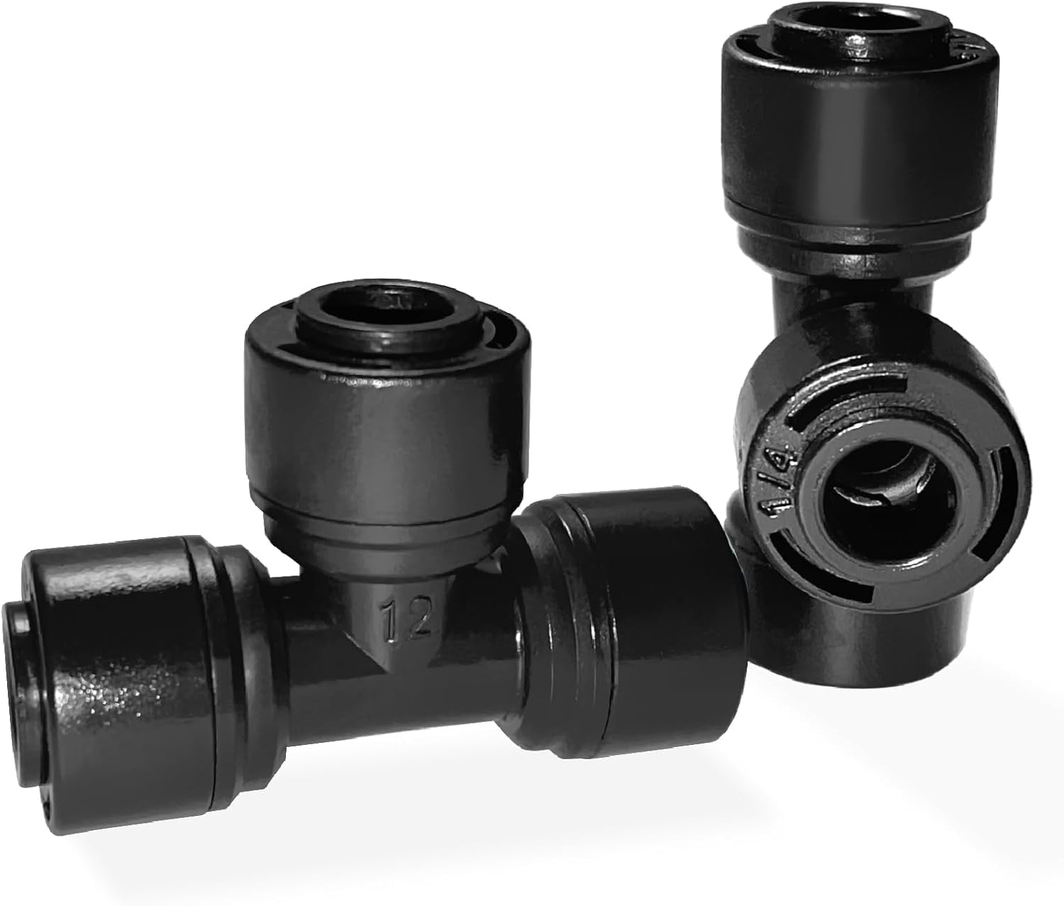 30 Pack Quick Connect 1/4" Drip Irrigation Tee Connectors, Universal Fitting for 1/4 Inch Tubing, Leak Free Fittings Sprinkler or System