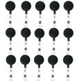 30 Pack Retractable Badge Holders, Badge Reel Name ID Badge Clips for