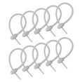 thumbnail image 1 of 30 Pack Reusable Zip Ties, 6 Inch Silicone Ties Bag Clips Gray, 1 of 6