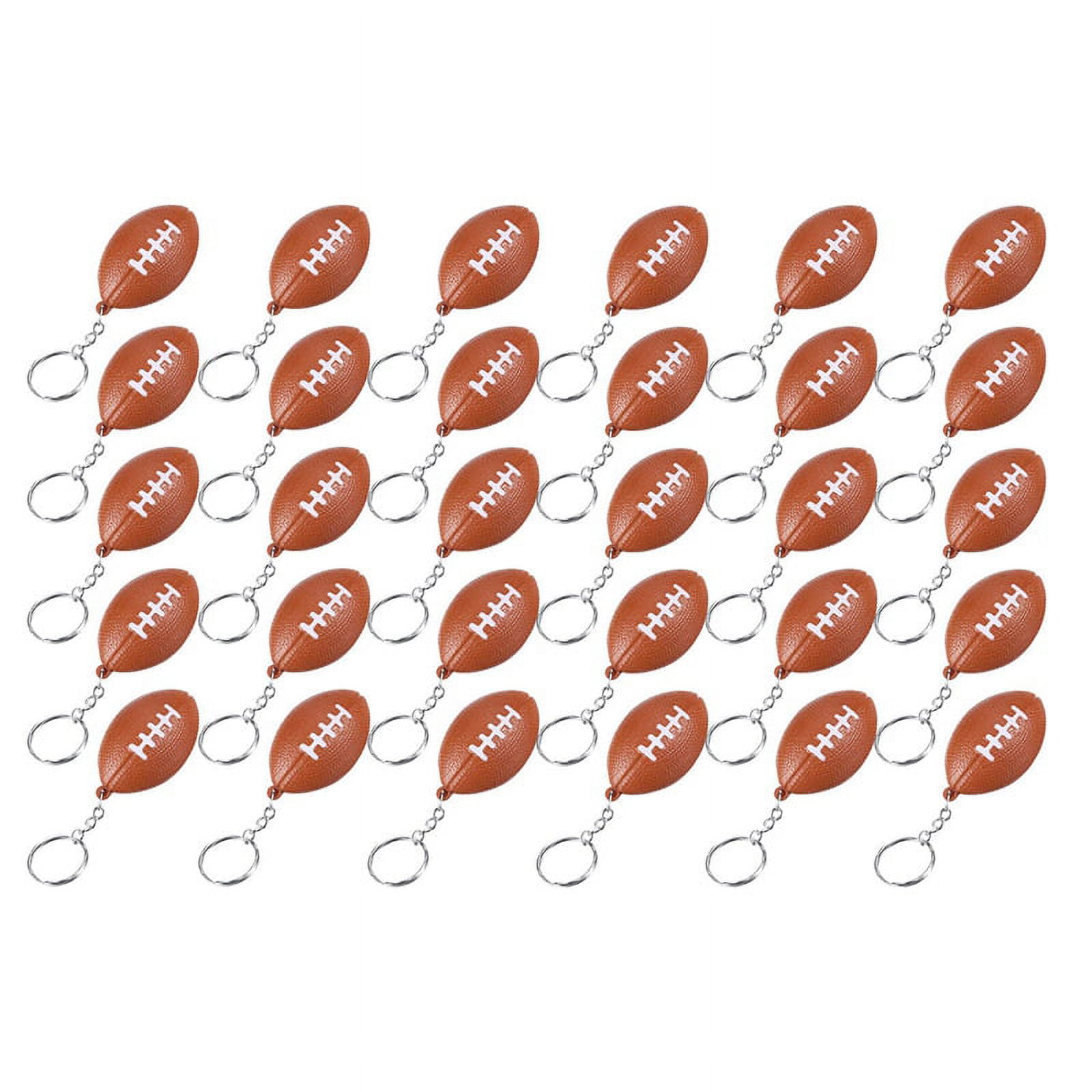 30 Pack Rugby Ball Keychains for Party Favors,Rugby Stress Ball,School ...