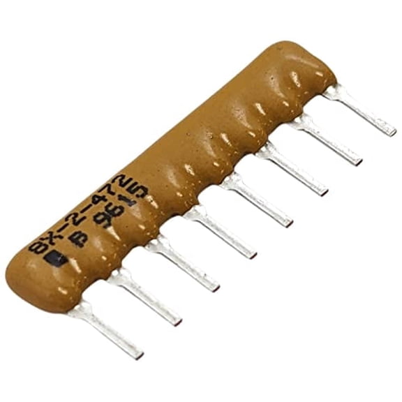 30 Pack SIP Resistor Network, 4.7K Ohms, 8 Pins, 4 Resistors