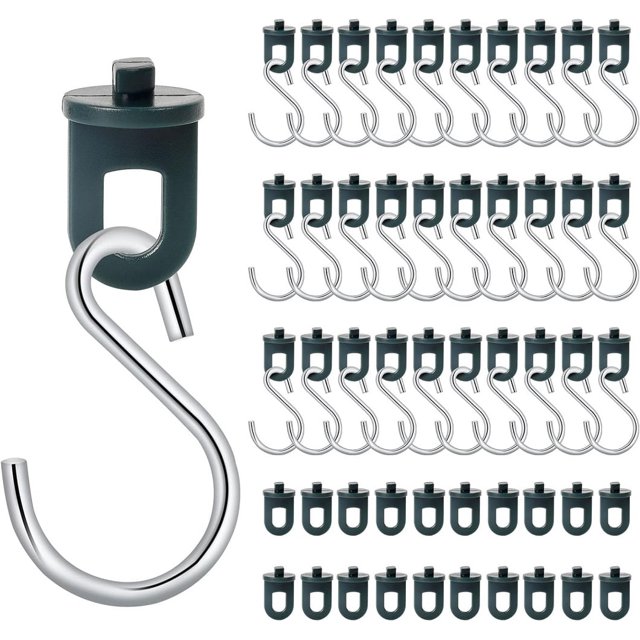 30 Pack Screw Hook QHanger Hooks for Outdoor String Lights, Hanging