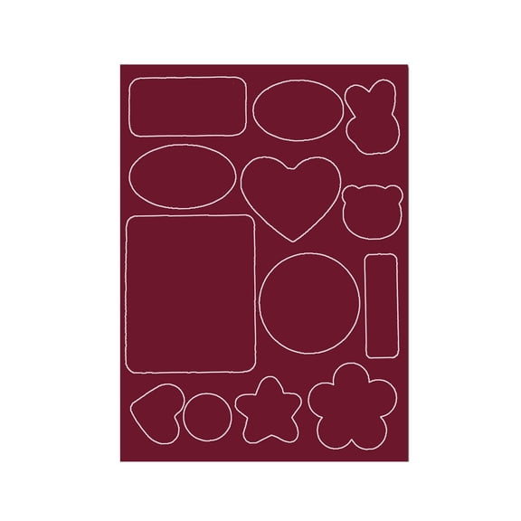 30-Pack Seamless Repair Patches for Outdoor Gear, Adhesive Fabric Patches for Down Jacket & Backpack, Water Repellent & Washable, Assorted Colors, Wine