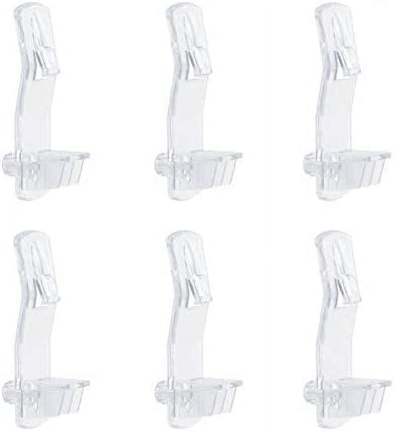 30 Pack Shelf Support Peg, Clear Plastic Locking Shelf Support Pin