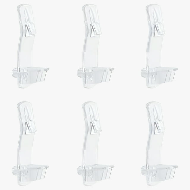 30 Pack Shelf Support Peg, Clear Locking Shelf Support Pin Clips