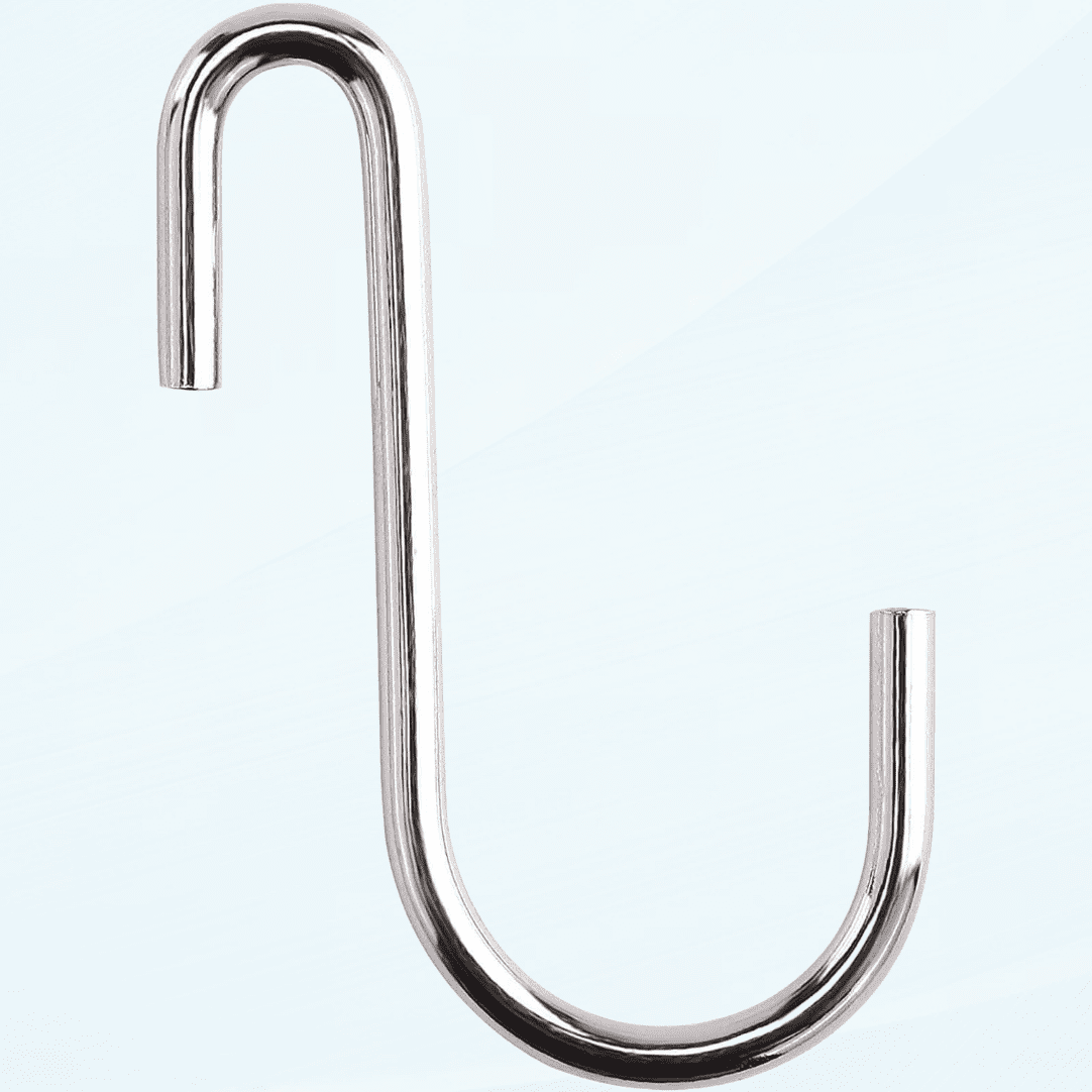 30 Pack Silver S Hooks for Hanging Plants, S Hooks for Hanging Clothes