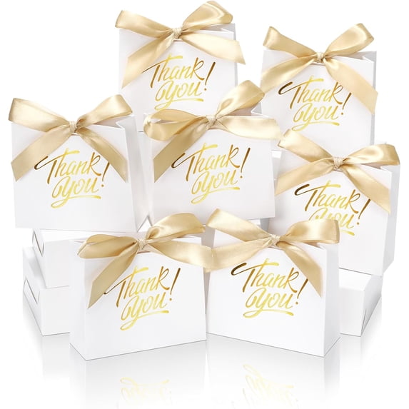 30 Pack Small Thank You Gift Bags, 4.5x1.8x3.9in Party Favor Bags with ...
