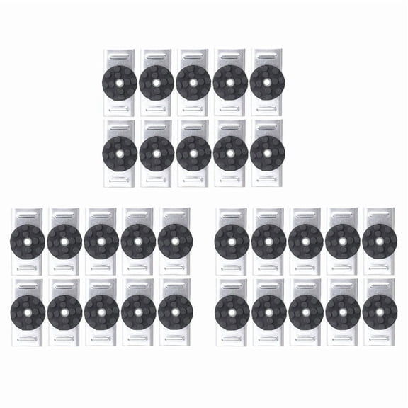 30 Pack Soundproofing Mounting Clip Sound Isolation Clips for Recording Studio Acoustical Equipment for Wall Ceiling,30x Soundproofing Mounting Clip,Black & Silver