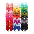 thumbnail image 1 of 30 Pack Stretchy Nylon Headbands with Solid Knot Big Bow Nylon Hair Bands Baby Girls Oversized Hair Bows on Elastic Headbands Accessories for Baby Girls Infants Toddlers Kids Teens, 1 of 4