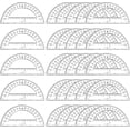 thumbnail image 1 of 30-Pack Student Protractors, 6-Inch 180 Degree Clear Plastic Math Protractors for Geometry, Classroom Supplies & School Math Kits, 1 of 6