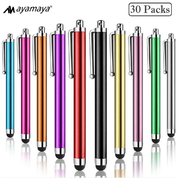 30 Pack Stylus Pens for Touch Screen, AYAMAYA High Precision Stylus Pen for iPhone iPad Tablets Android Samsung Galaxy, Universal Stylus for All Capacitive Touch Screens Devices