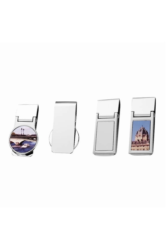 30 Pack Sublimation Blanks Personalized Wide Simple Men Money Clip Card Holder For DIY Sublimation Print