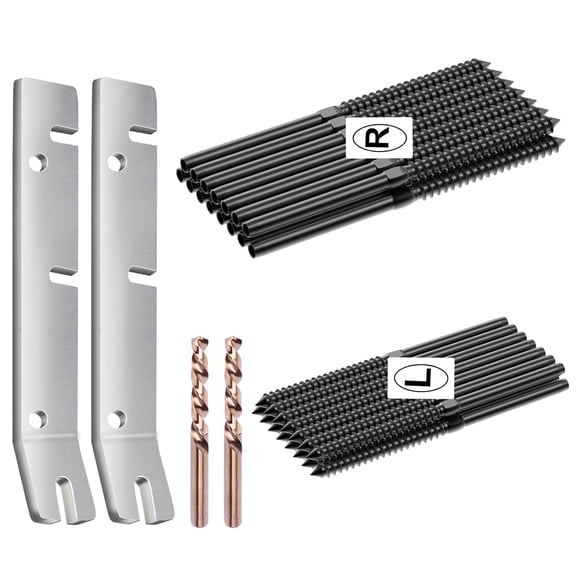 30 Pack T316 Stainless Steel Black Right&Left Handed Thread Swage Lag Screws for Wood Posts of 1/8" Deck Cable Railing Kit, Wire Railing Kit for Decks with Wrench, DIY Wood Baluster
