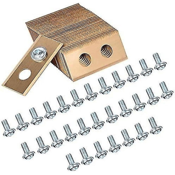 30 Pack Titanium Replacement Blades For Worx Landroid Robot Lawn Mower Upgraded Titanium Blades And Screws For Worx Landroid Robot Lawn Mower