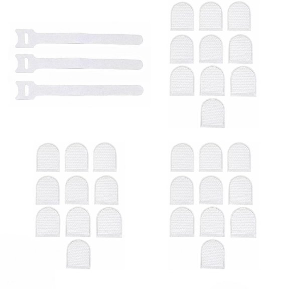 30 Pack Universal Faucet Filter Bag for Kitchen & Bathroom, Non-Woven Sediment Trap Removes Rust Sand, Splash Reducing Tap Attachment, Easy Install with Straps, Practical Housewarming Supply
