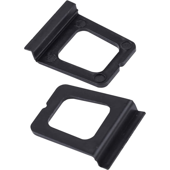 30 Pack Window Screen Pull Tab, Window Screen Lift Plate Replacement Part Flat Spline Groove Pull Plate Clamp, Black