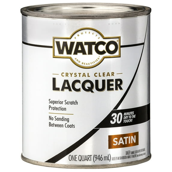 30-Pack of 1 qt Rust-Oleum 63241 Clear Watco Brushing Lacquer, Satin