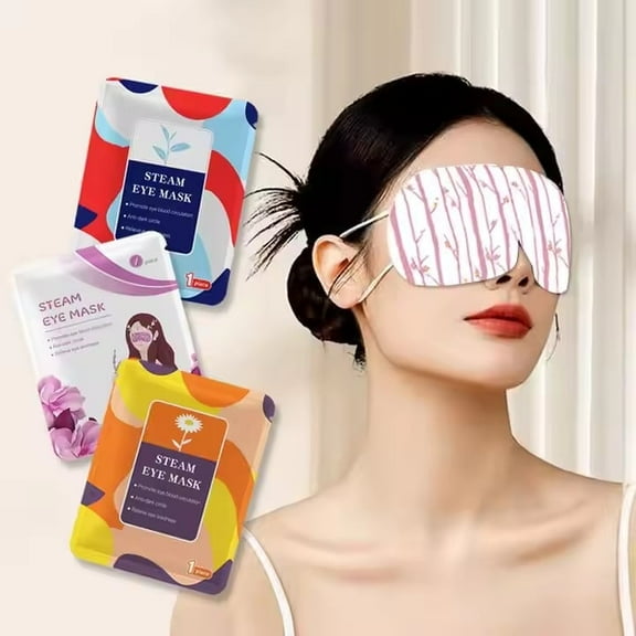 30 Packs Steam Eye Masks For Dry Eyes SPA Warm Sleep Disposable Heated Eye Mask (Mixed - 10 of each Unscented, Lavender and Chamomile)