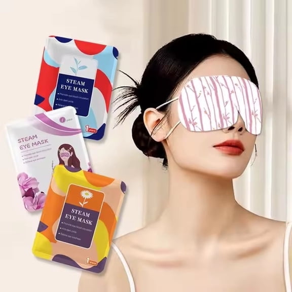 30 Packs Steam Eye Masks For Dry Eyes SPA Warm Sleep Disposable Heated Eye Mask (Mixed - 10 of each Unscented, Lavender and Chamomile)