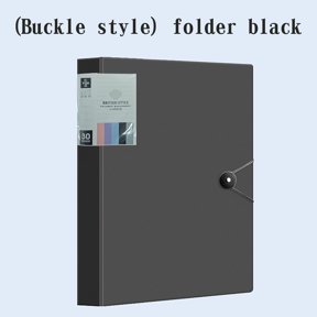 30 Page A4 Data Book, TOUMENY Transparent Insert Folder for Music Score Certificate Collection, Test Paper Storage Book, Plastic Sheet Protectors for Photos Documents, Black